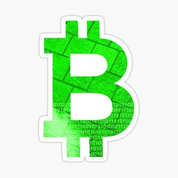 Item preview, Bitcoin in Neon Green designed and sold by Cryptohaven.