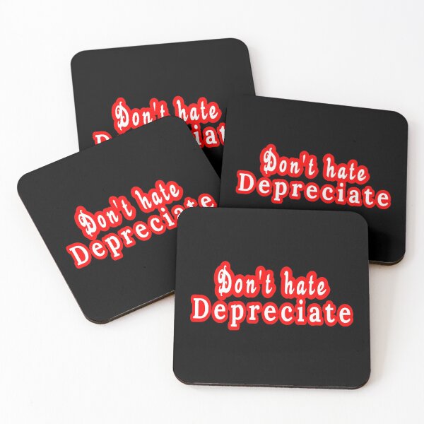 Item preview, Don't hate depreciate funny accounting pun designed and sold by clewzo.