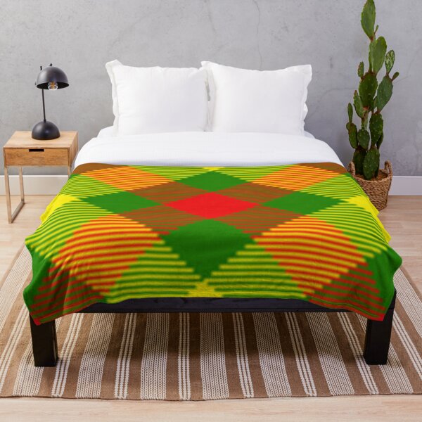 Africa Plaid Throw Blanket