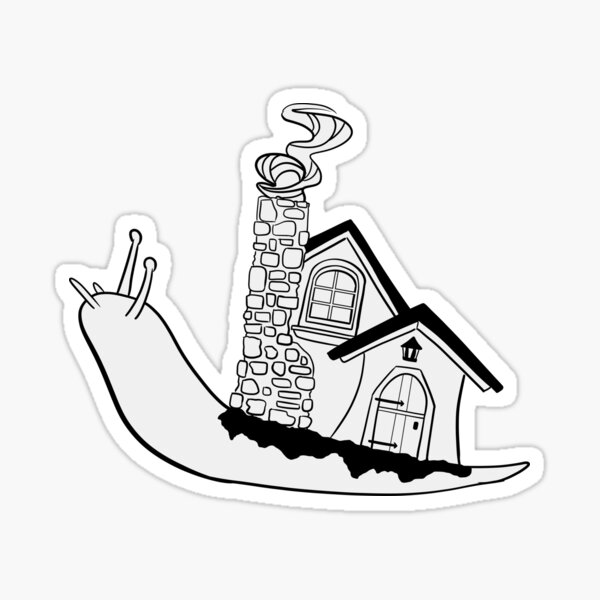 Snail House Sticker