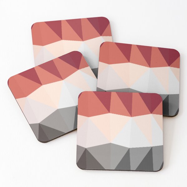 Item preview, Modern creamy reddish geometric ombre designed and sold by DaughterofYah.