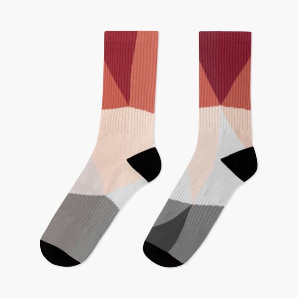 Item preview, Modern creamy reddish geometric ombre designed and sold by DaughterofYah.