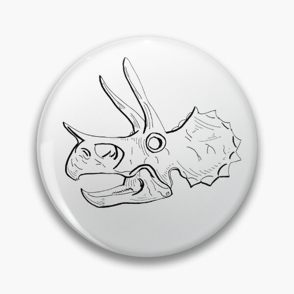 Item preview, Triceratops Skull BW designed and sold by katherine montalto.