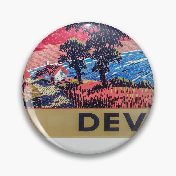Artikelvorschau, Devon retro poster entworfen und verkauft von CorasPosters.