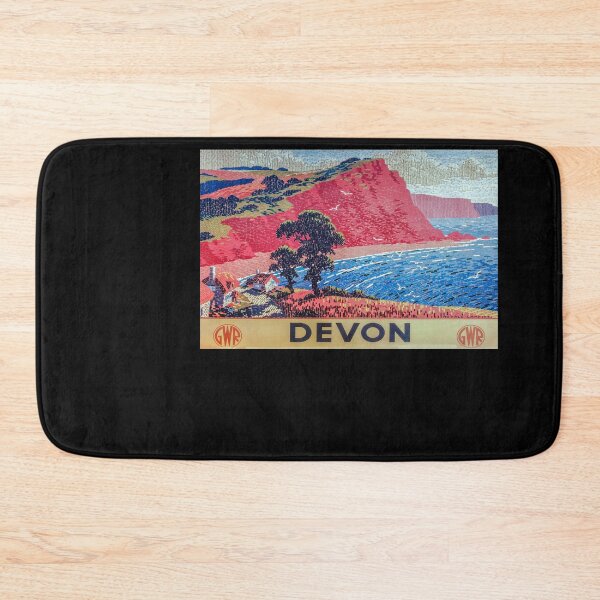 Artikelvorschau, Devon retro poster entworfen und verkauft von CorasPosters.