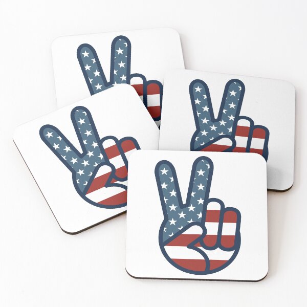 Item preview, Salty-Dog American Flag Peace Sign Icon designed and sold by salty-dog.