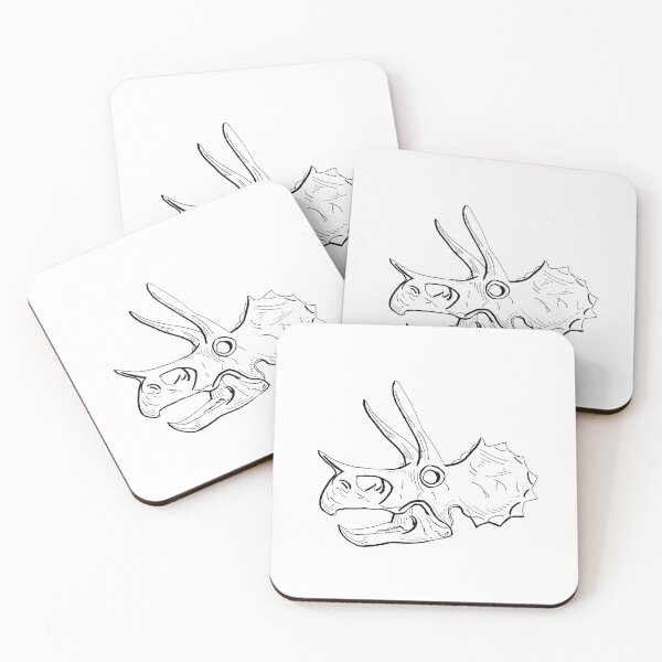 Item preview, Triceratops Skull BW designed and sold by katherine montalto.