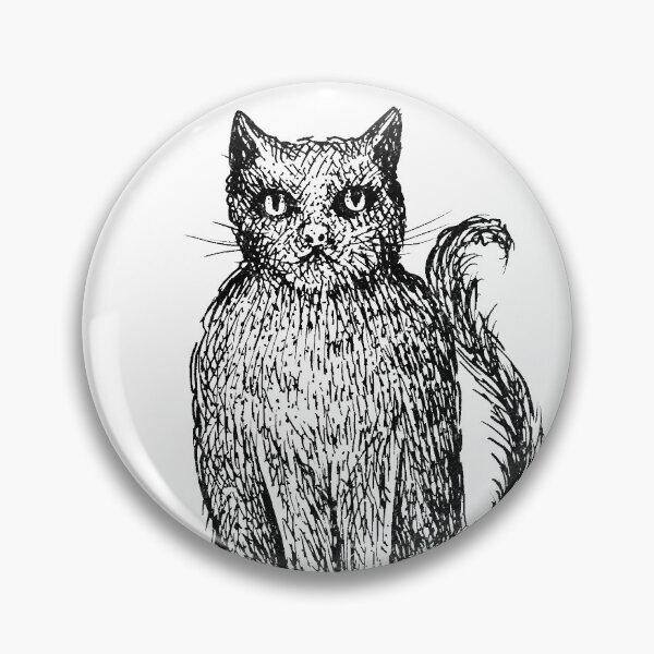 Item preview, Retro black cat designed and sold by LidaRayArt.