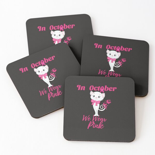 Item preview, Breast Cancer Awareness - Cute Cat in Pink  designed and sold by Cancer Support  Regal Studio.