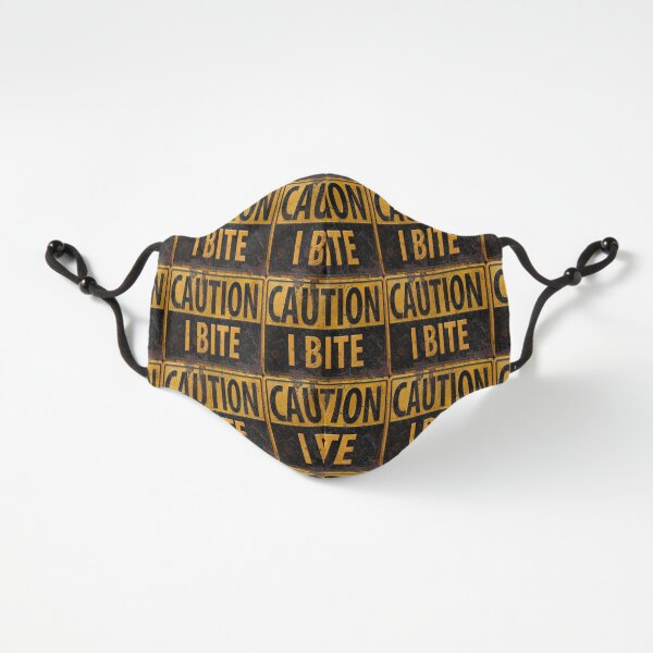 CAUTION - I BITE rusty metal danger warning caution sign Fitted 3-Layer