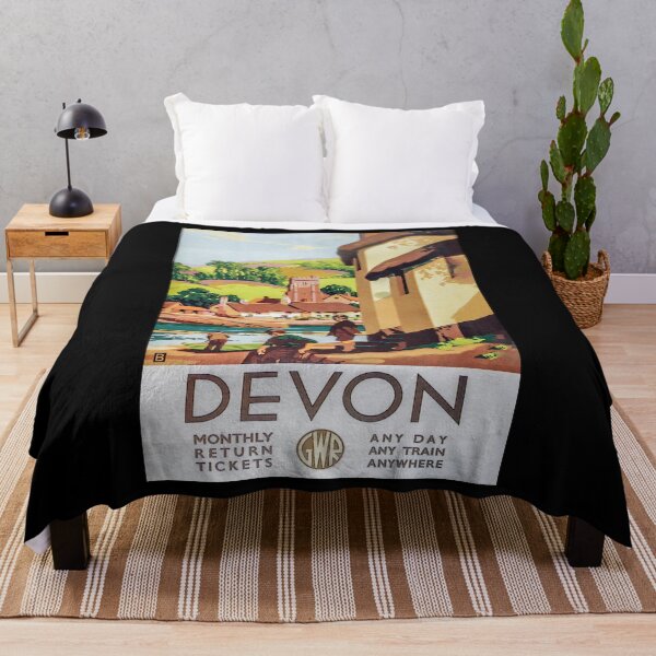 Item preview, Devon retro poster designed and sold by CorasPosters.