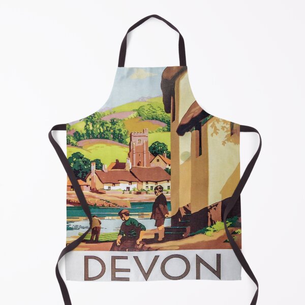 Item preview, Devon retro poster designed and sold by CorasPosters.