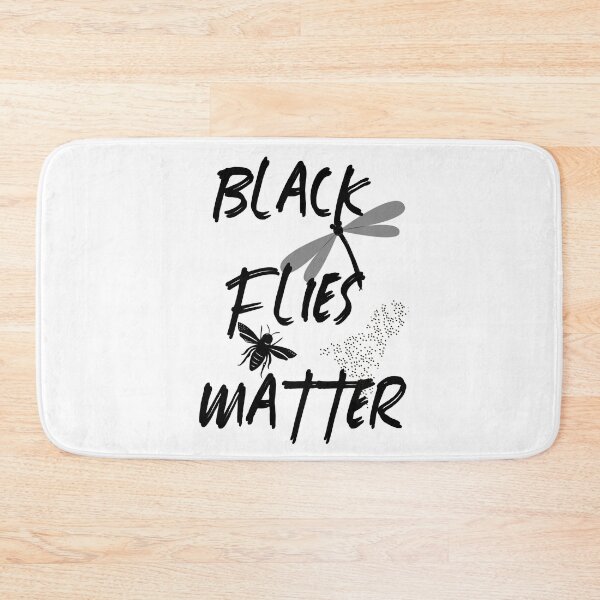 Item preview, Black flies matter insects black and white design designed and sold by Artysneak.