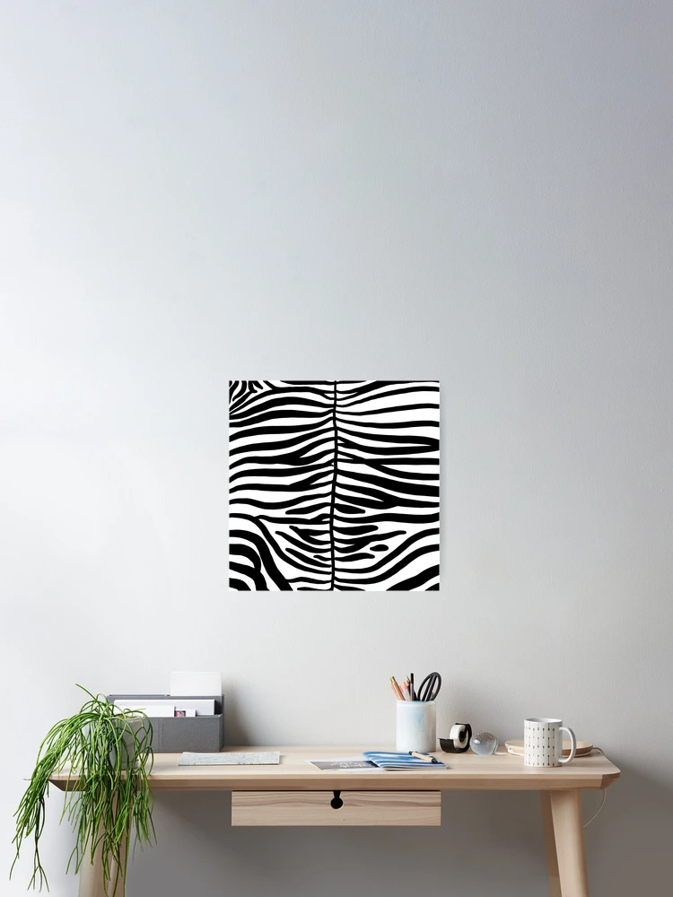 Thumbnail 2 of 3, Poster, Zebra pattern designed and sold by colorsofcherry.