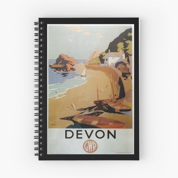 Artikelvorschau, Devon retro poster entworfen und verkauft von CorasPosters.