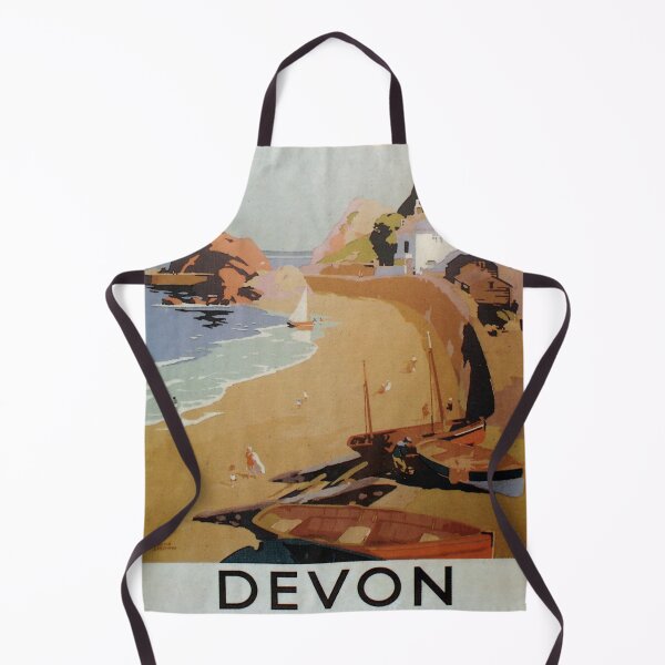 Item preview, Devon retro poster designed and sold by CorasPosters.