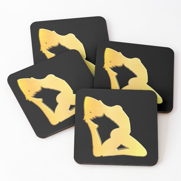 Item preview, Shiny Gold Yoga pose no.1 designed and sold by smARTwork.