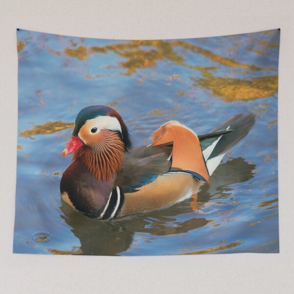 Item preview, Beautiful Mandarin Duck at the Pond designed and sold by walkswithnature.