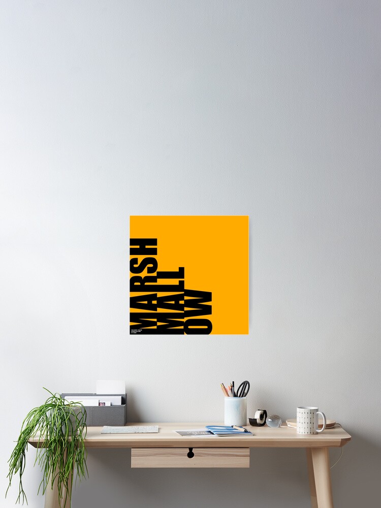 Thumbnail 2 of 3, Poster, MARSHMALLOW Sign-Off designed and sold by MCANTO.