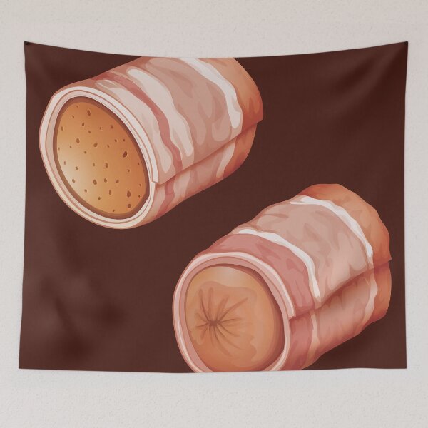 Item preview, Mini Pigs In A Blanket - Pork Sausage Wrapped In Bacon designed and sold by Alicia Chee.