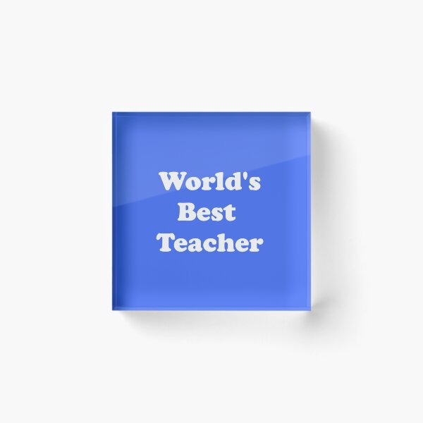 Item preview, World's Best Teacher designed and sold by ThingsByJoy.
