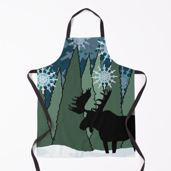 Item preview, Moose in Silent Snowy Forest designed and sold by Melissa J Barrett.