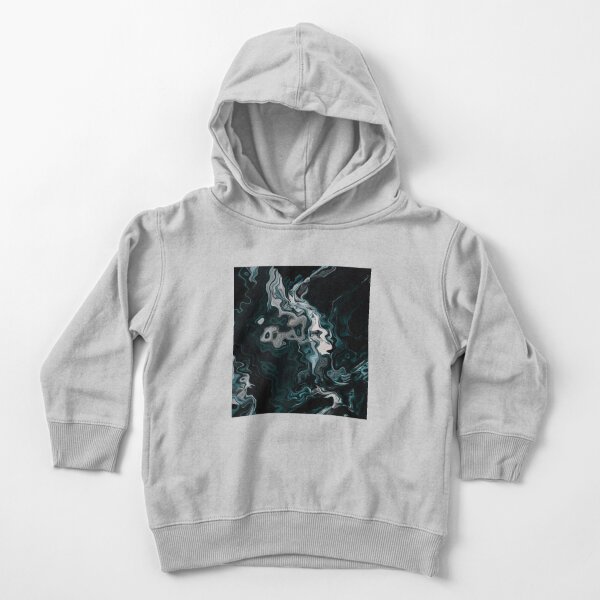 Acrylic Abstract Black And White Toddler Pullover Hoodie