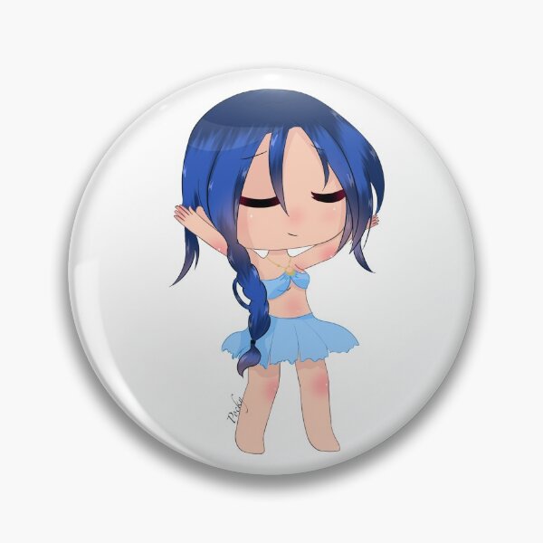 Item preview, Gacha girl with blue hair and extending arms designed and sold by pockyartstudio.