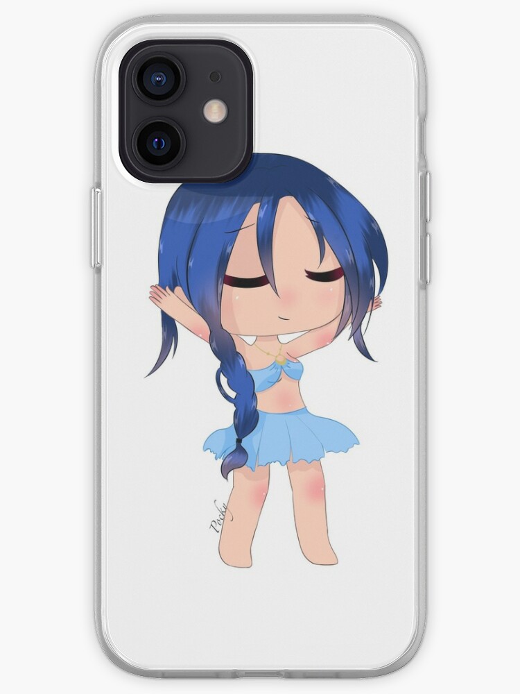 Gacha Girl With Blue Hair And Extending Arms Iphone Case Cover By Pockyartstudio Redbubble