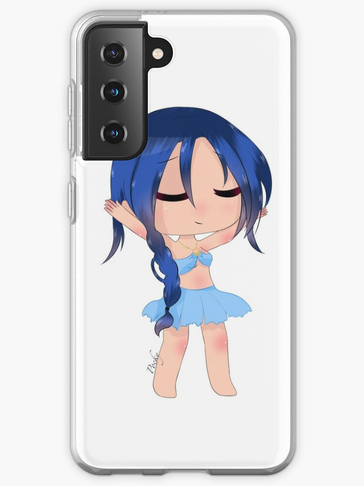 Gacha Girl With Blue Hair And Extending Arms Case Skin For Samsung Galaxy By Pockyartstudio Redbubble