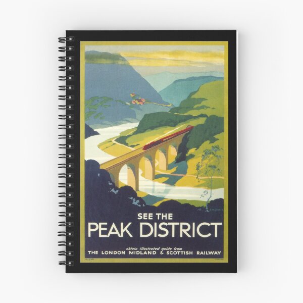 Item preview, Peak District retro poster designed and sold by CorasPosters.