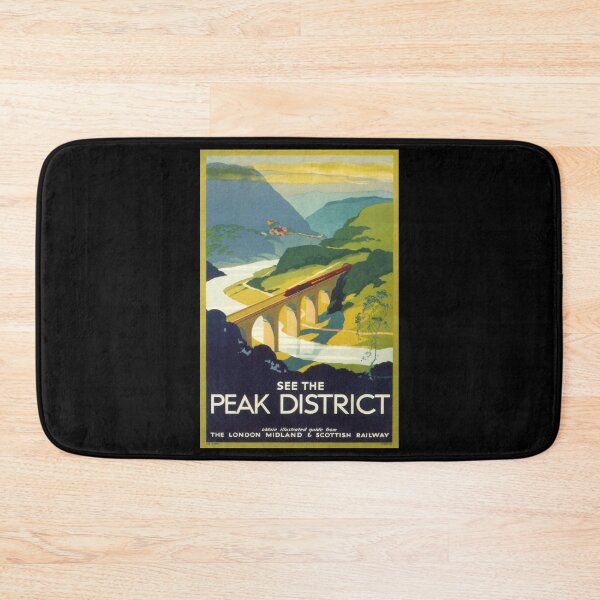 Item preview, Peak District retro poster designed and sold by CorasPosters.