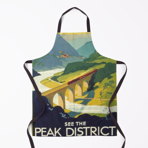 Item preview, Peak District retro poster designed and sold by CorasPosters.