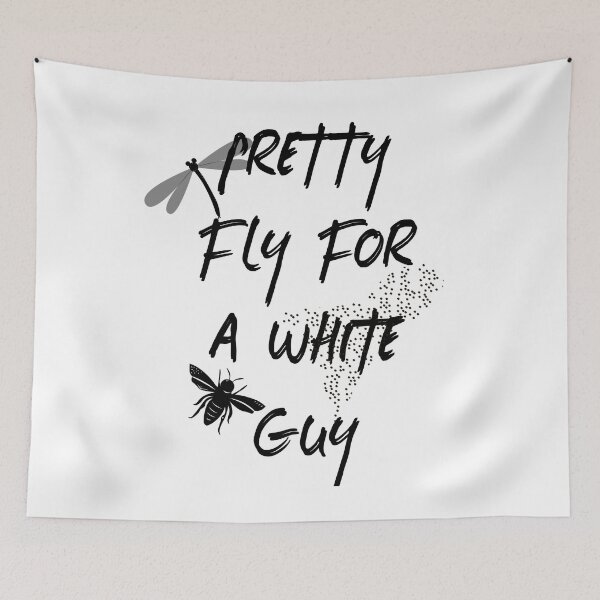 Item preview, Pretty Fly For A White Guy black and white graphic desig designed and sold by Artysneak.
