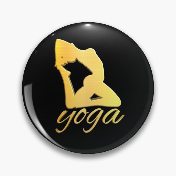 Item preview, Shiny Gold Yoga pose no.1 with type designed and sold by smARTwork.