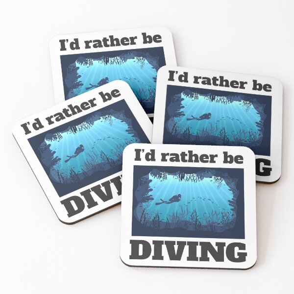 Item preview, I'd Rather Be Diving designed and sold by 4AllTimes.