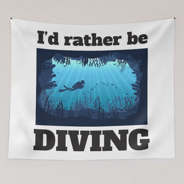 Item preview, I'd Rather Be Diving designed and sold by 4AllTimes.