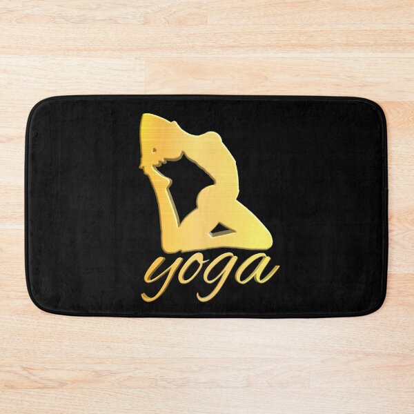 Item preview, Shiny Gold Yoga pose no.1 with type designed and sold by smARTwork.
