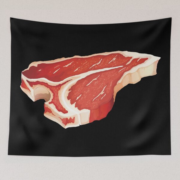 Item preview, Raw T-Bone Beef Steak designed and sold by Alicia Chee.