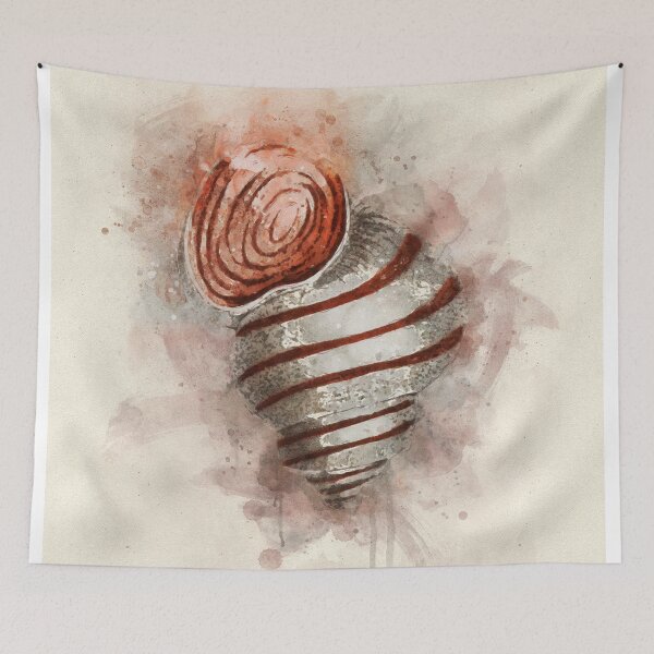 Artikelvorschau, Tropische Küsten-Muschel-Aquarell-Malerei entworfen und verkauft von SilverSpiral.