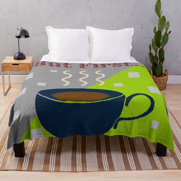 Item preview, But First Coffee Quote Multicolored Abstract Text designed and sold by Sendreka.