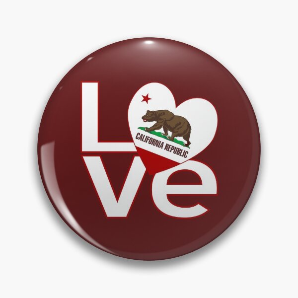 Artikelvorschau, Rote und weiße Kalifornien LIEBE entworfen und verkauft von AuntieShoe.