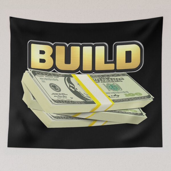 Item preview, Shiny black and Gold Build Wealth no.1 designed and sold by smARTwork.