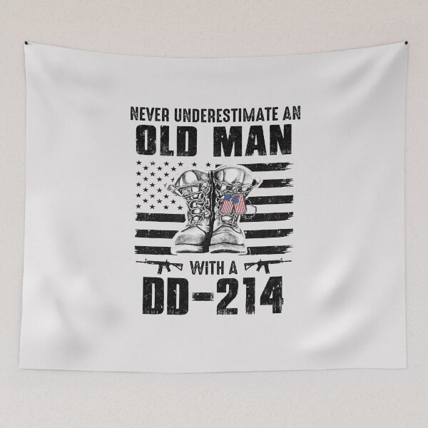 Item preview, Never Underestimate An Old Man With A DD-214 Veteran designed and sold by CreativeGift.
