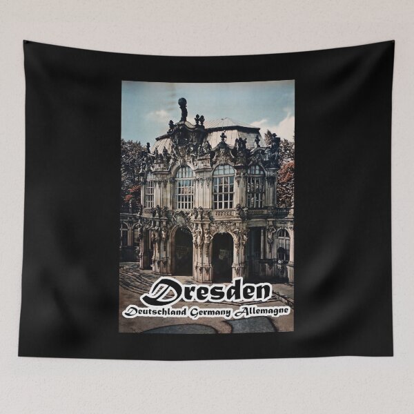 Item preview, Dresden retro poster designed and sold by CorasPosters.