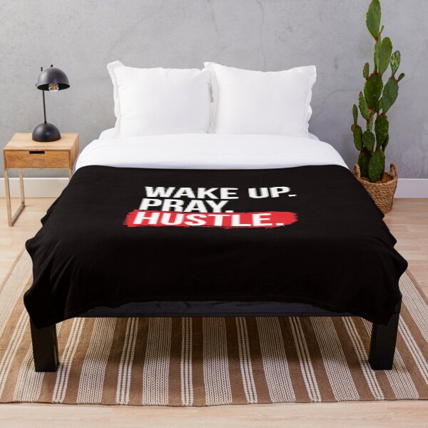 Item preview, Wake Up . Pray. Hustle  designed and sold by BLAKVERSE DESIGNS.