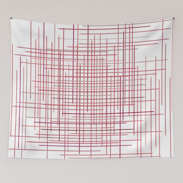 Item preview, Thin Pink Lines Staggered Crosshatch designed and sold by PSCSCo.