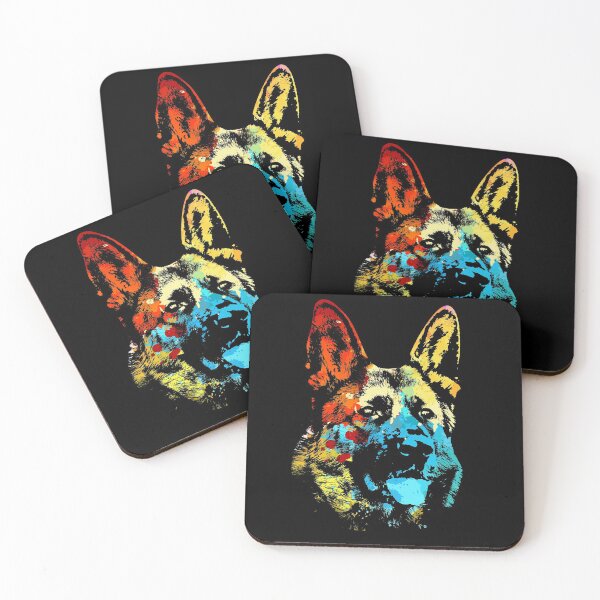 Item preview, COLORFUL GERMAN SHEPHERD ARTWORK designed and sold by MarcoSebi.