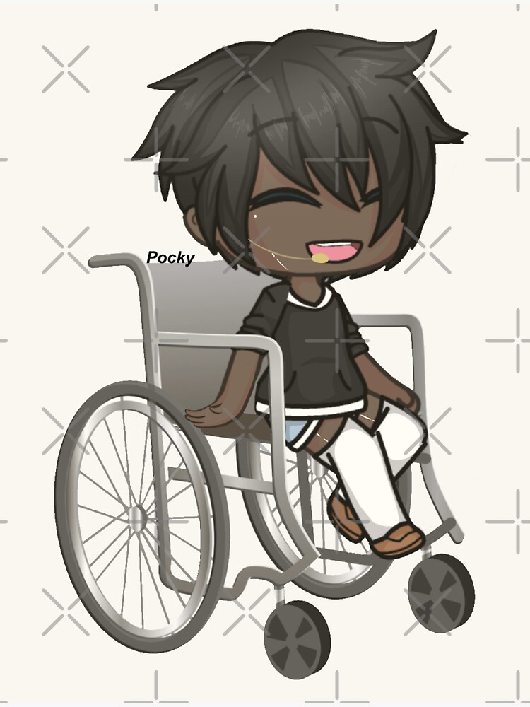 Gacha Comedian Boy in Wheelchair Inclusion Gacha Life Art 