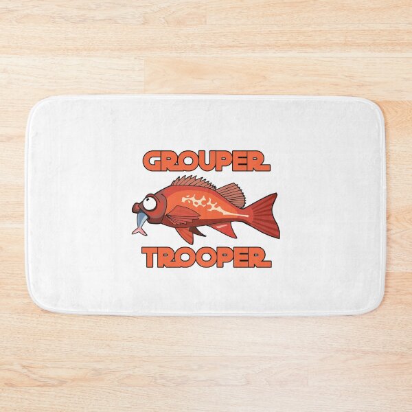 Item preview, Grouper Trooper - Red Grouper Eating Fish designed and sold by Kaos Urbanwear.